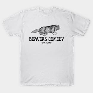 ANGRY BEAVER BLACK T-Shirt